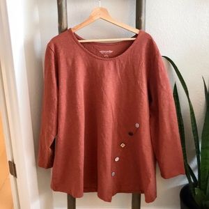 Long sleeve plus size shirt